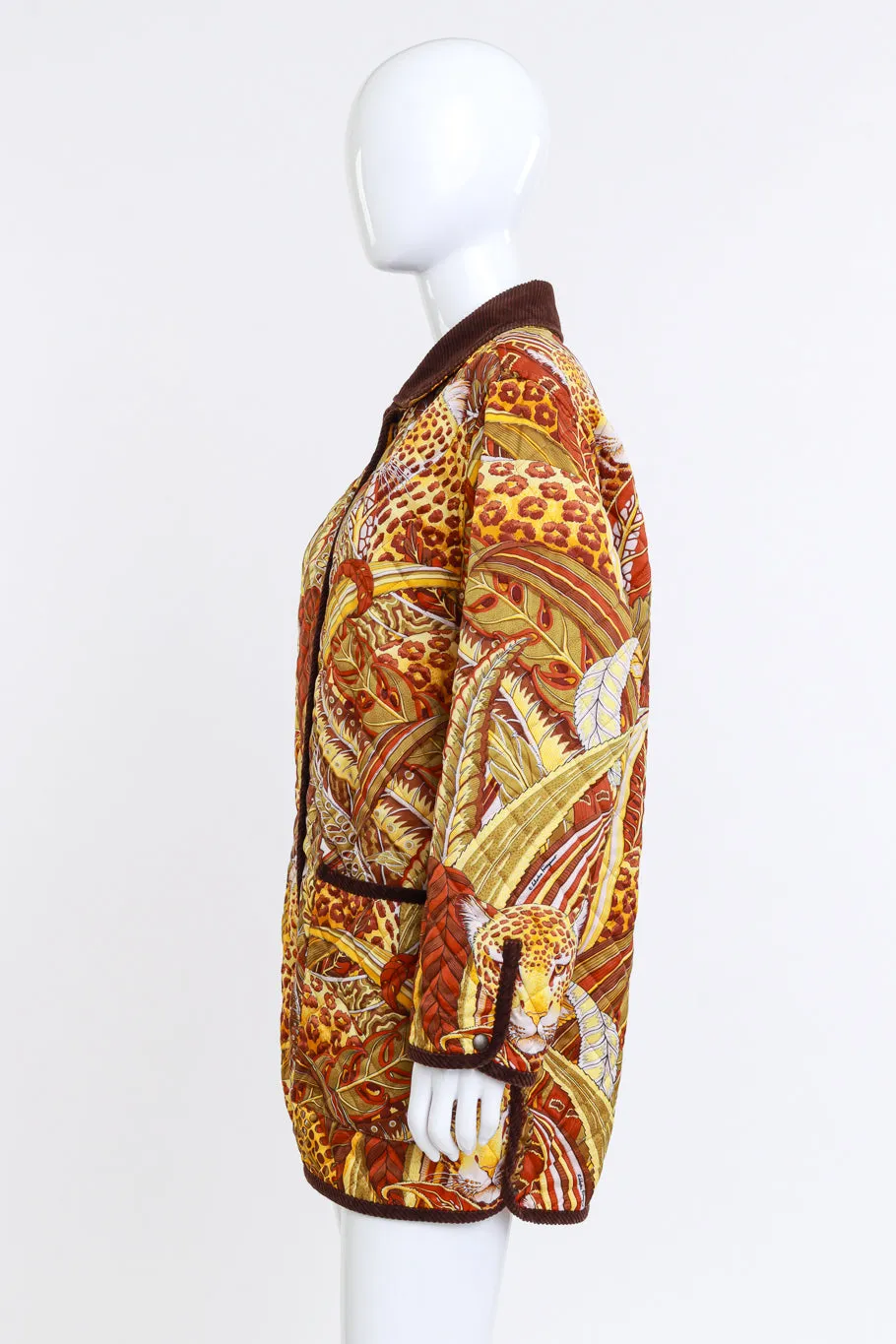 Quilted Jungle Leopard Jacket