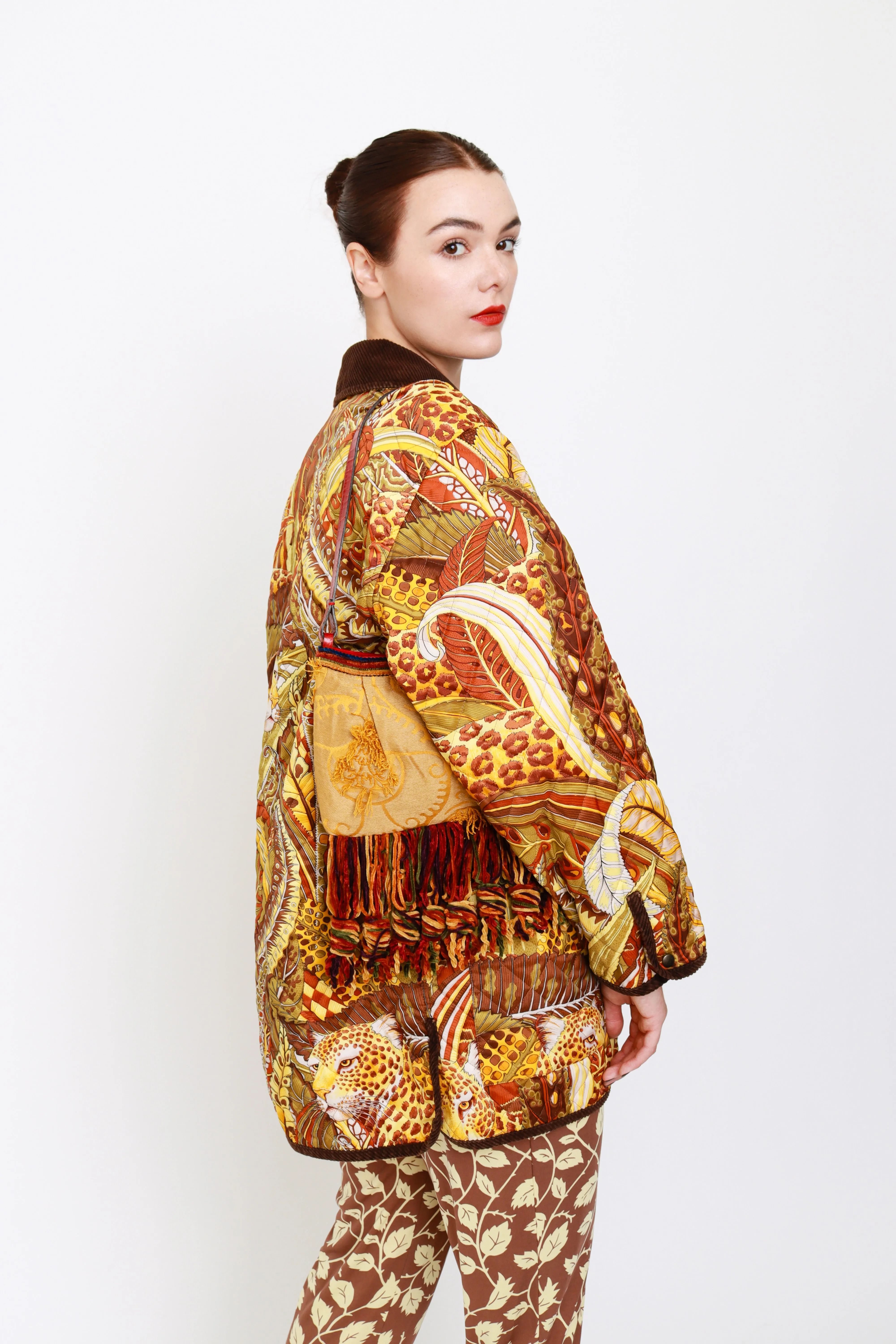 Quilted Jungle Leopard Jacket