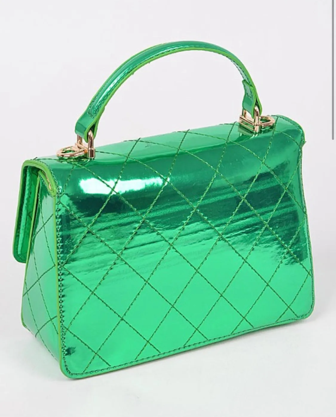 Quilted Mirror Crossbody