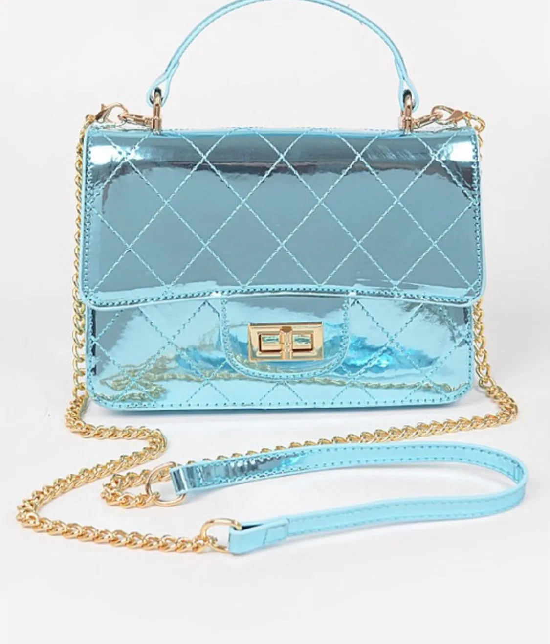 Quilted Mirror Crossbody