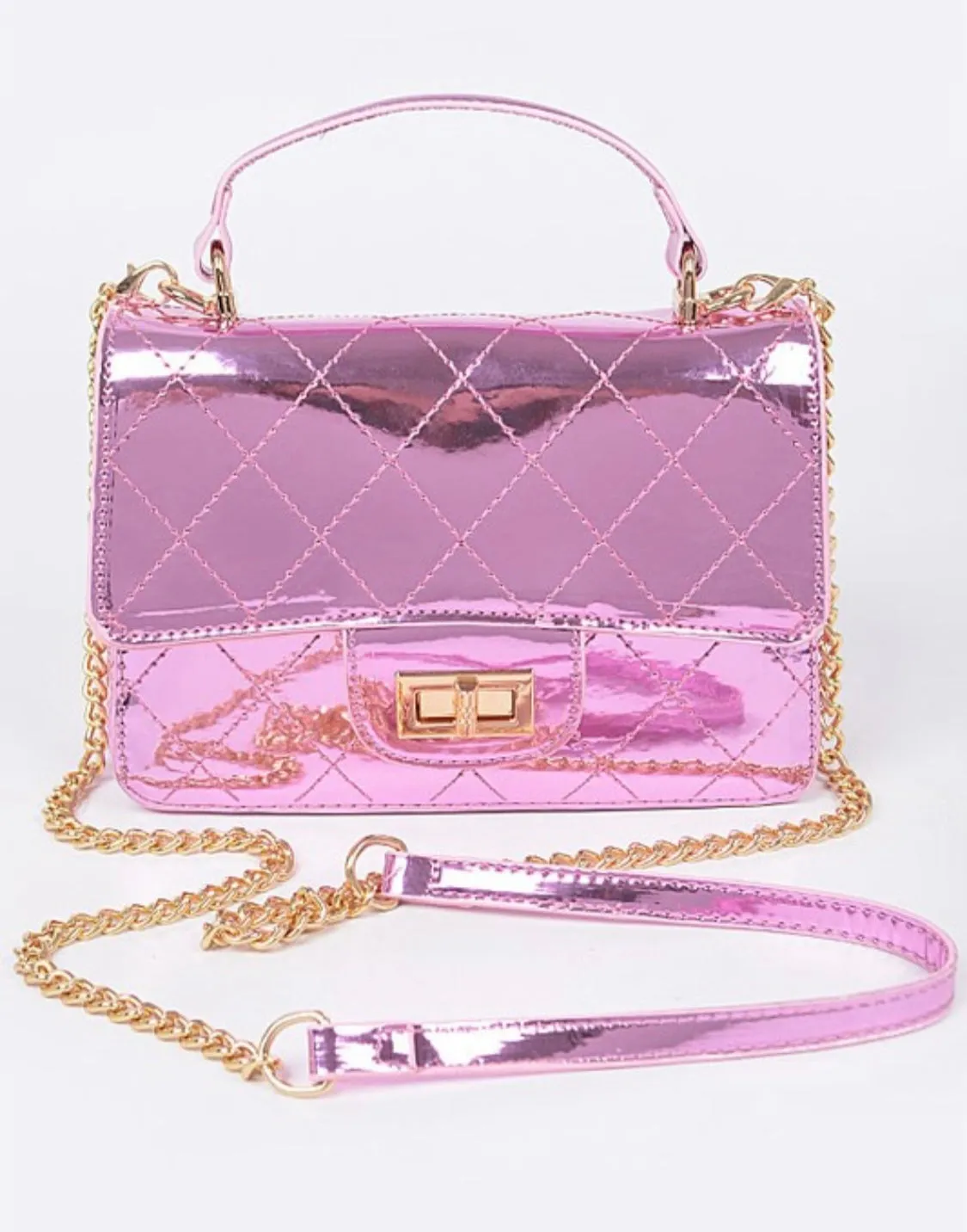Quilted Mirror Crossbody