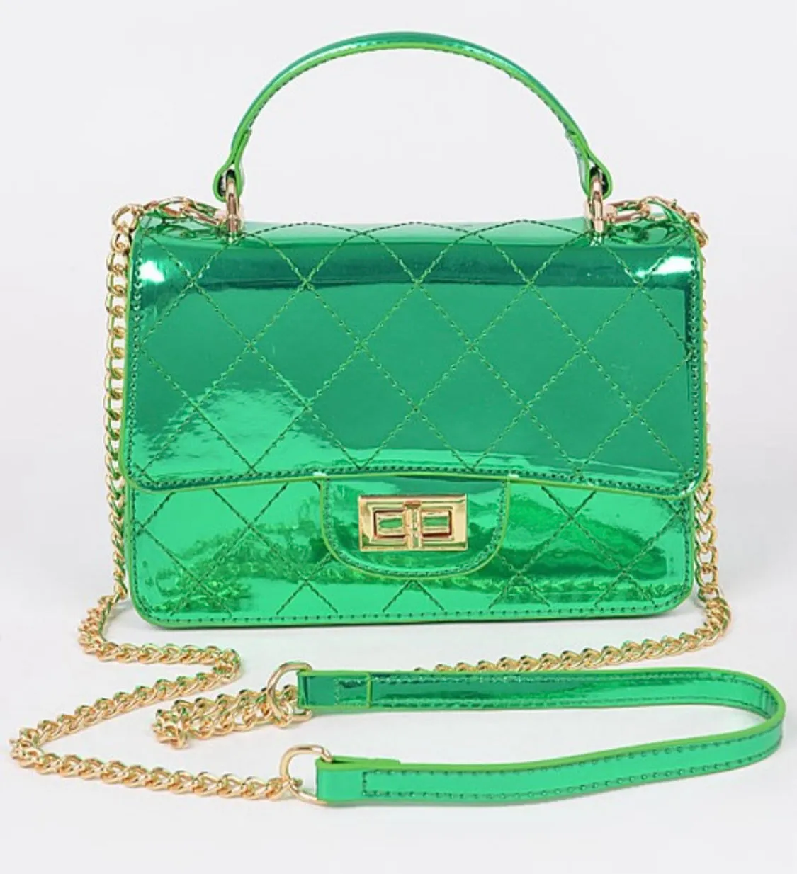 Quilted Mirror Crossbody