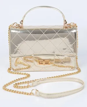Quilted Mirror Crossbody