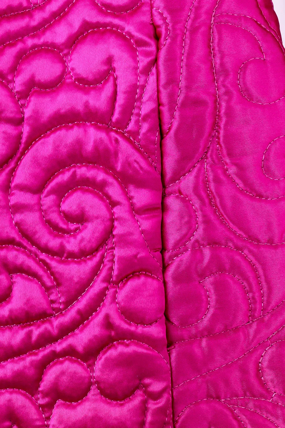 Quilted Satin Swing Coat