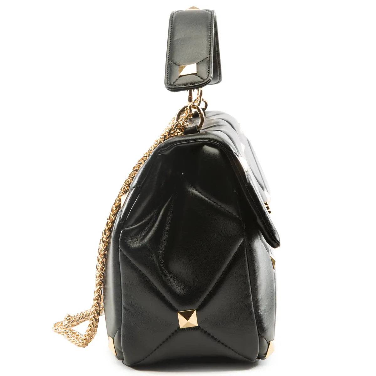 Quilted Studded Handbag