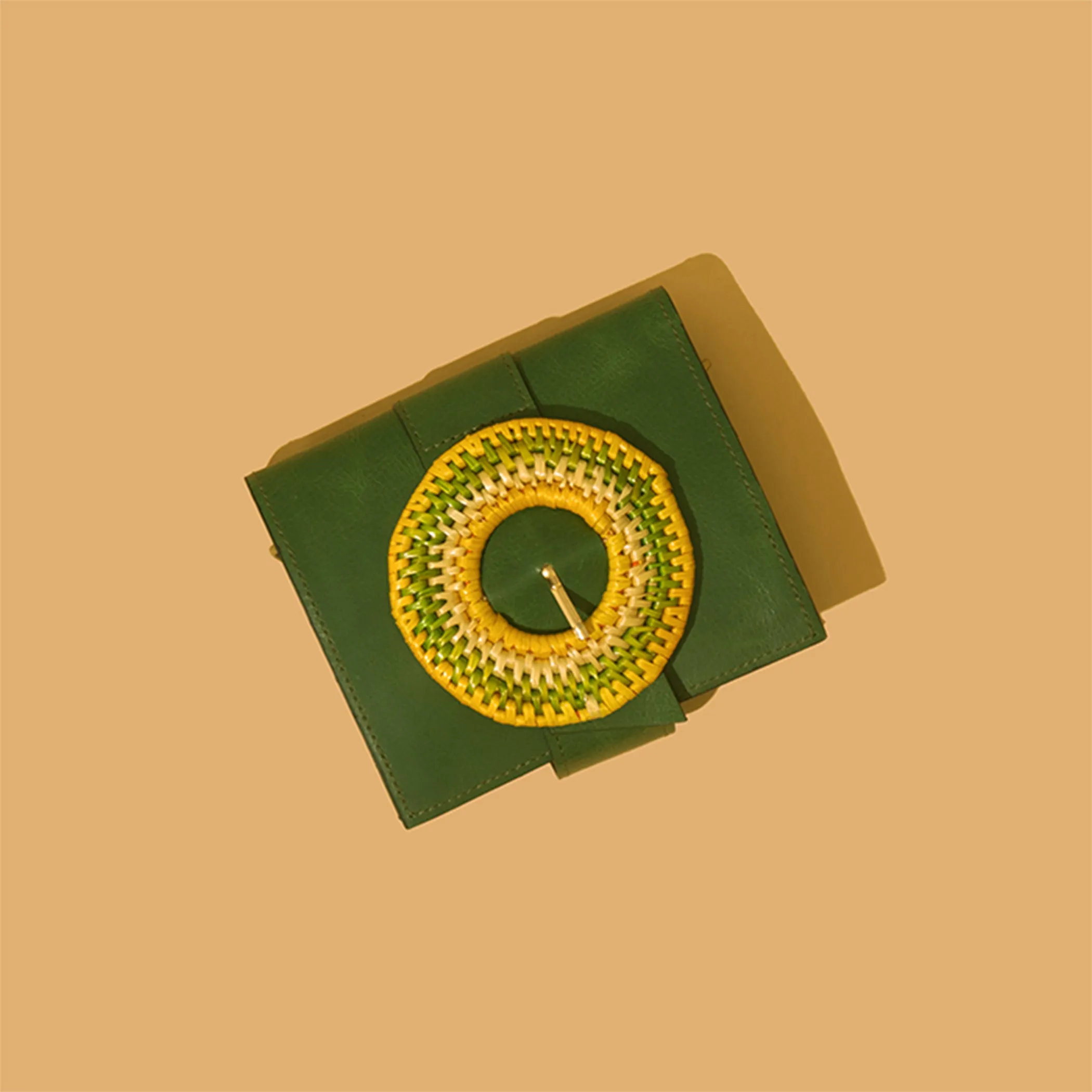 "Natkhat" Buckle Wallet - Green
