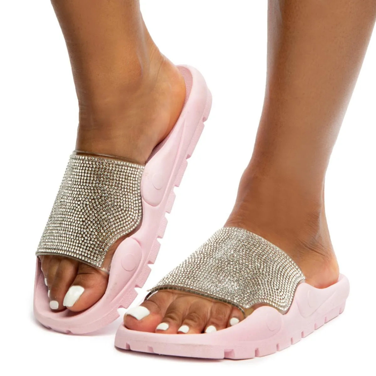 Rafele-11 Slides with Rhinestones