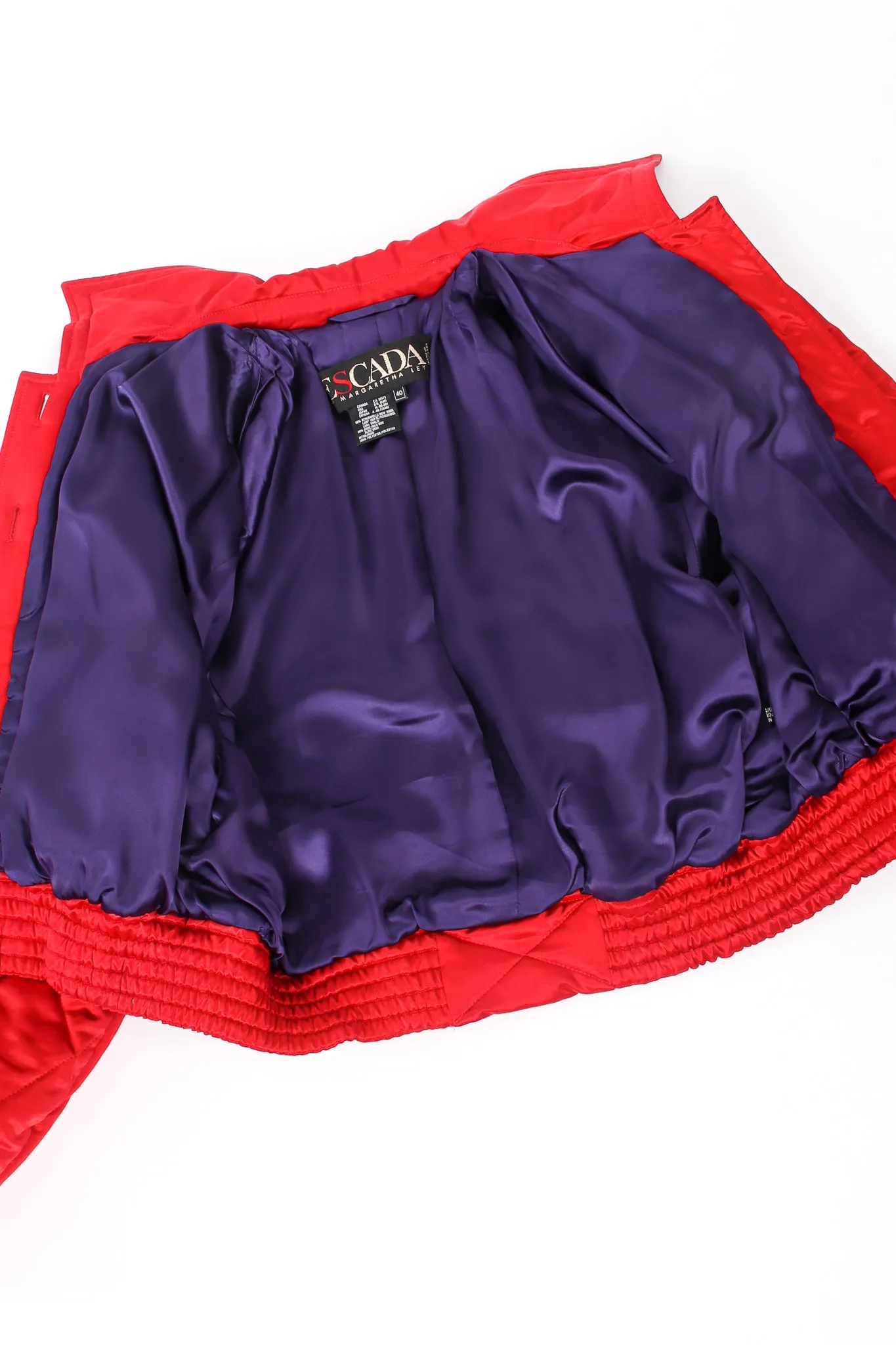 Rainbow Jewel Quilted Satin Bomber