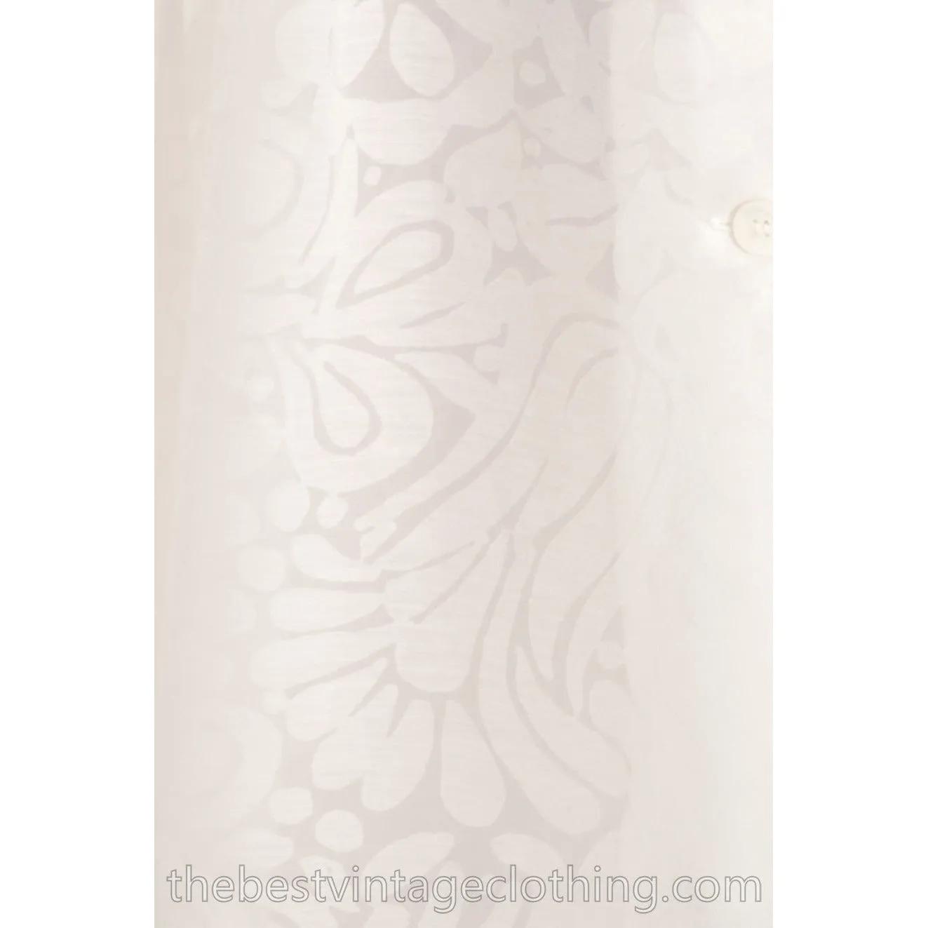 Rare Marimekko Vintage Maxi Dress Sheer White on White Damask Cotton Voile   S-M 36/8 Wedding