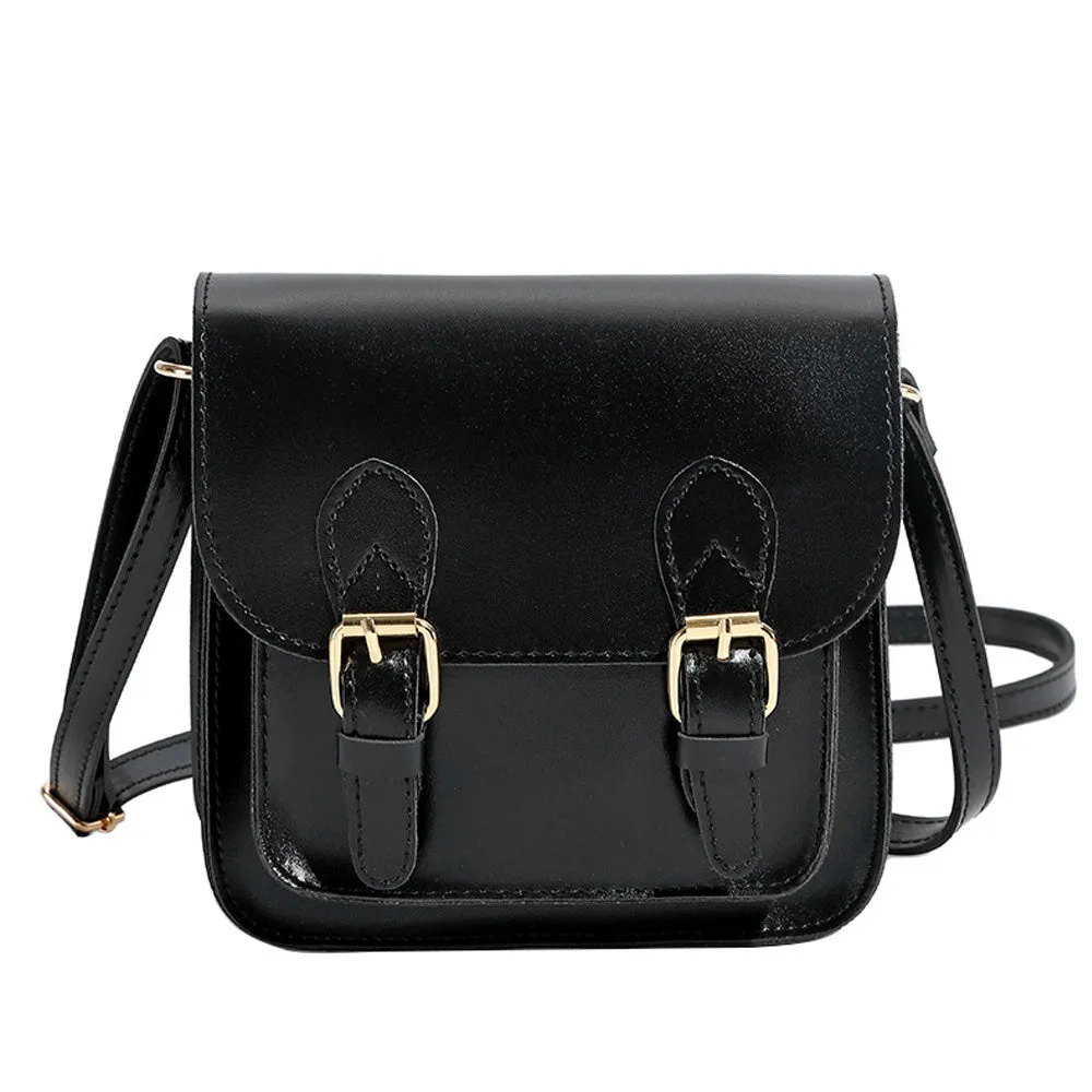 realaiot  Vintage Leather Shoulder Bag Handbag Crossbody Bags For Men