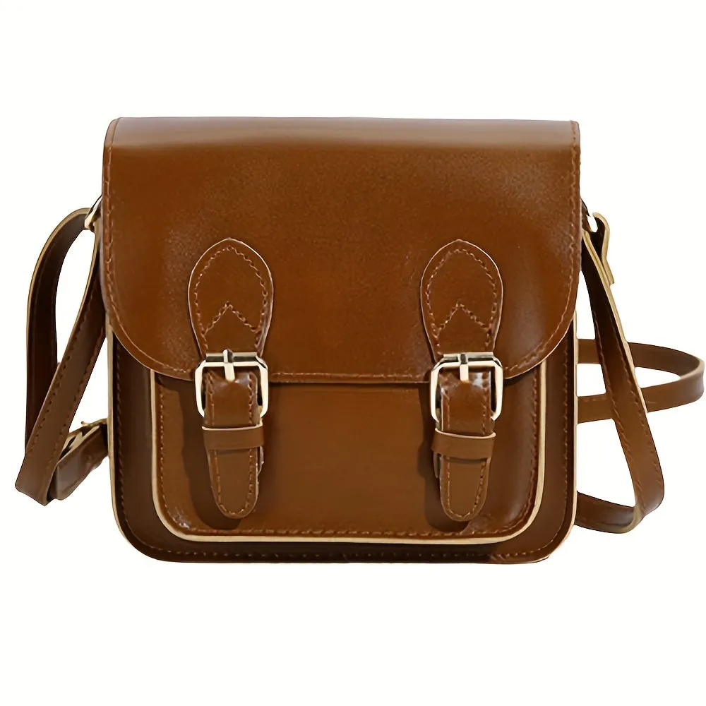 realaiot  Vintage Leather Shoulder Bag Handbag Crossbody Bags For Men