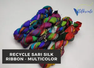 Recycled Sari Silk Ribbon - MultiColor