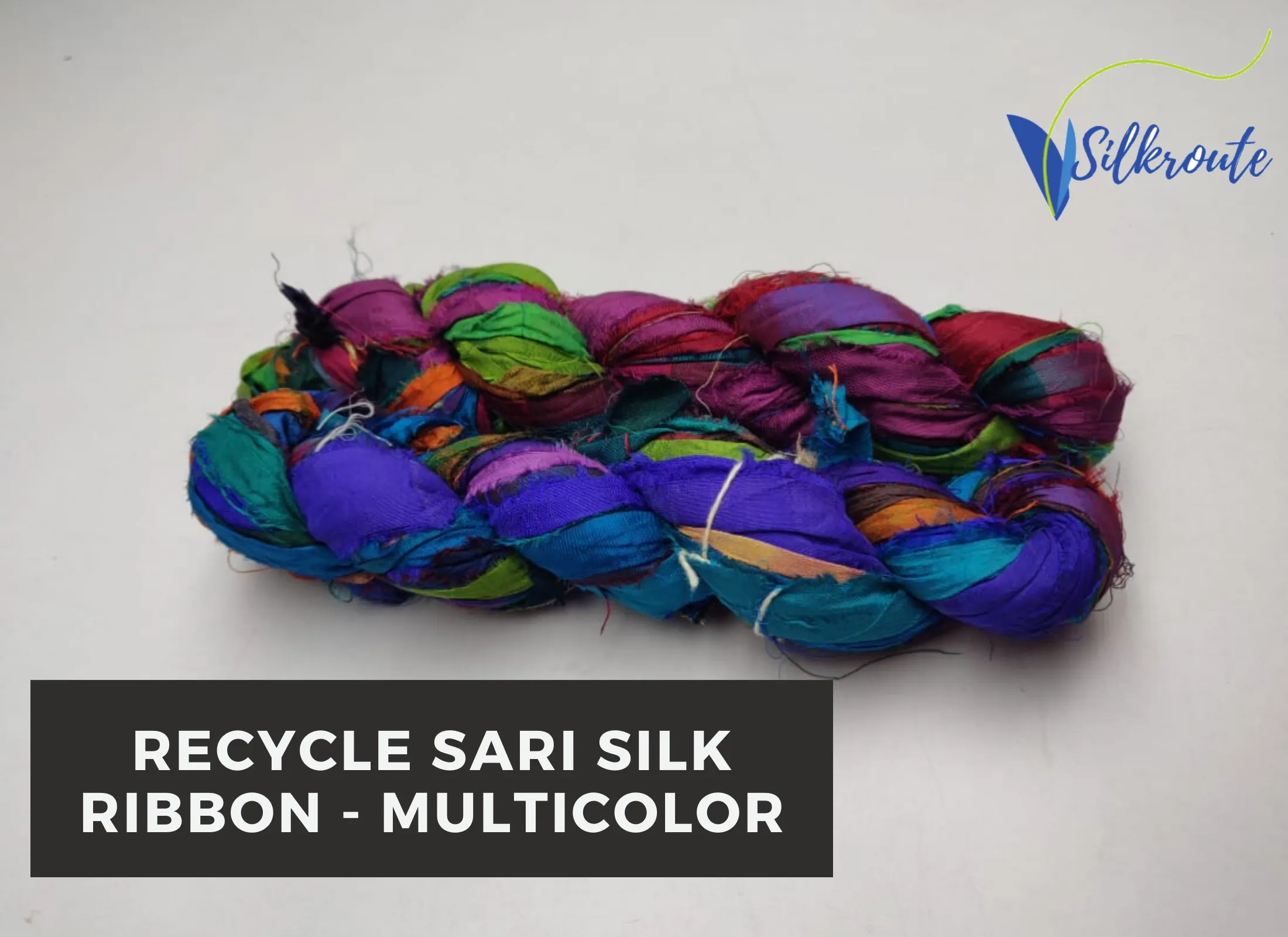 Recycled Sari Silk Ribbon - MultiColor