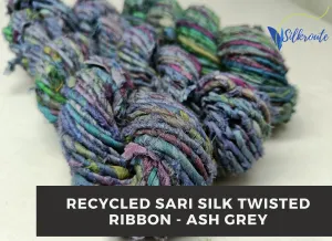 Recycled Twisted Ribbon - Ash Grey