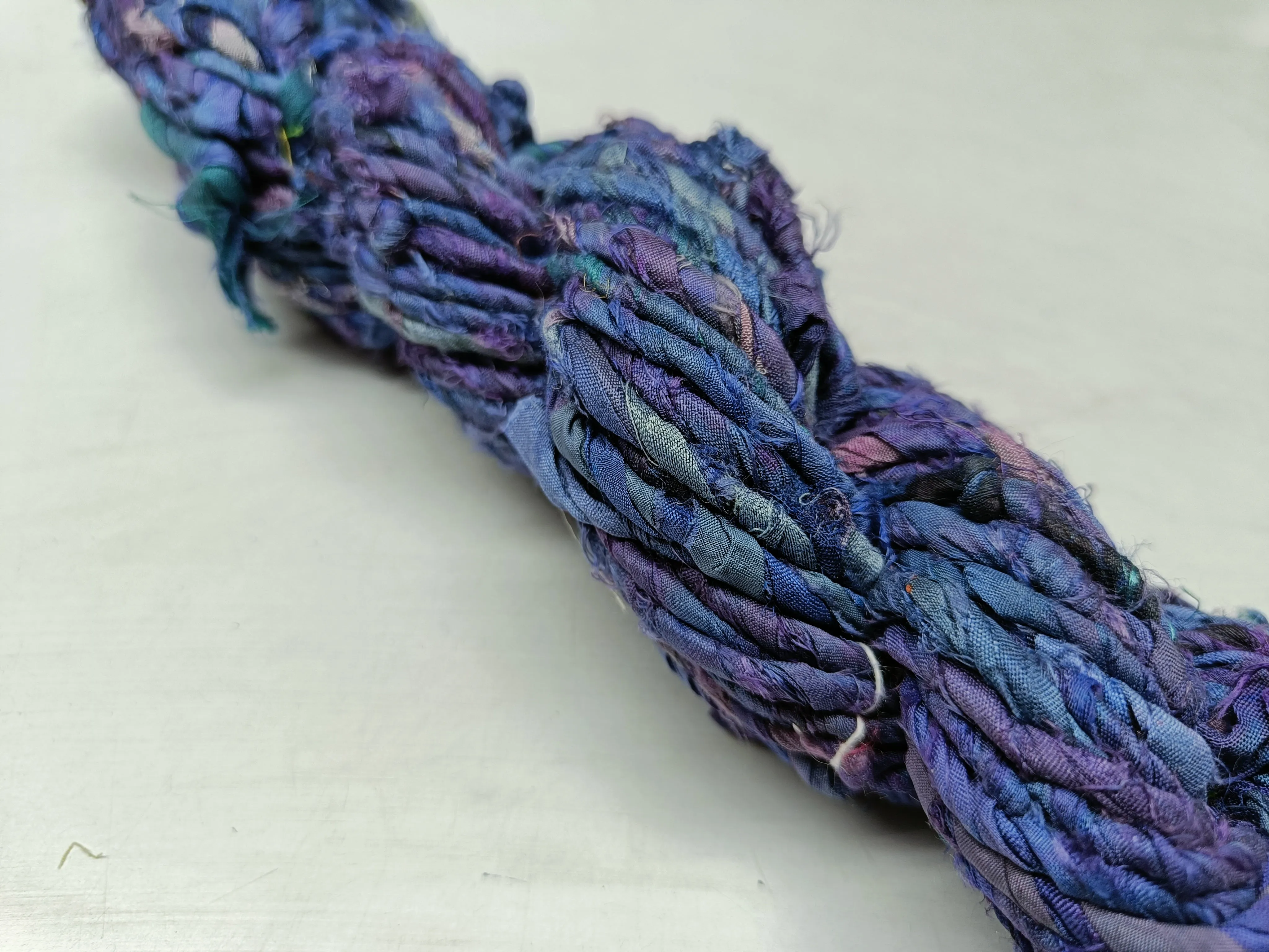 Recycled Twisted Ribbon - Blue Pastel