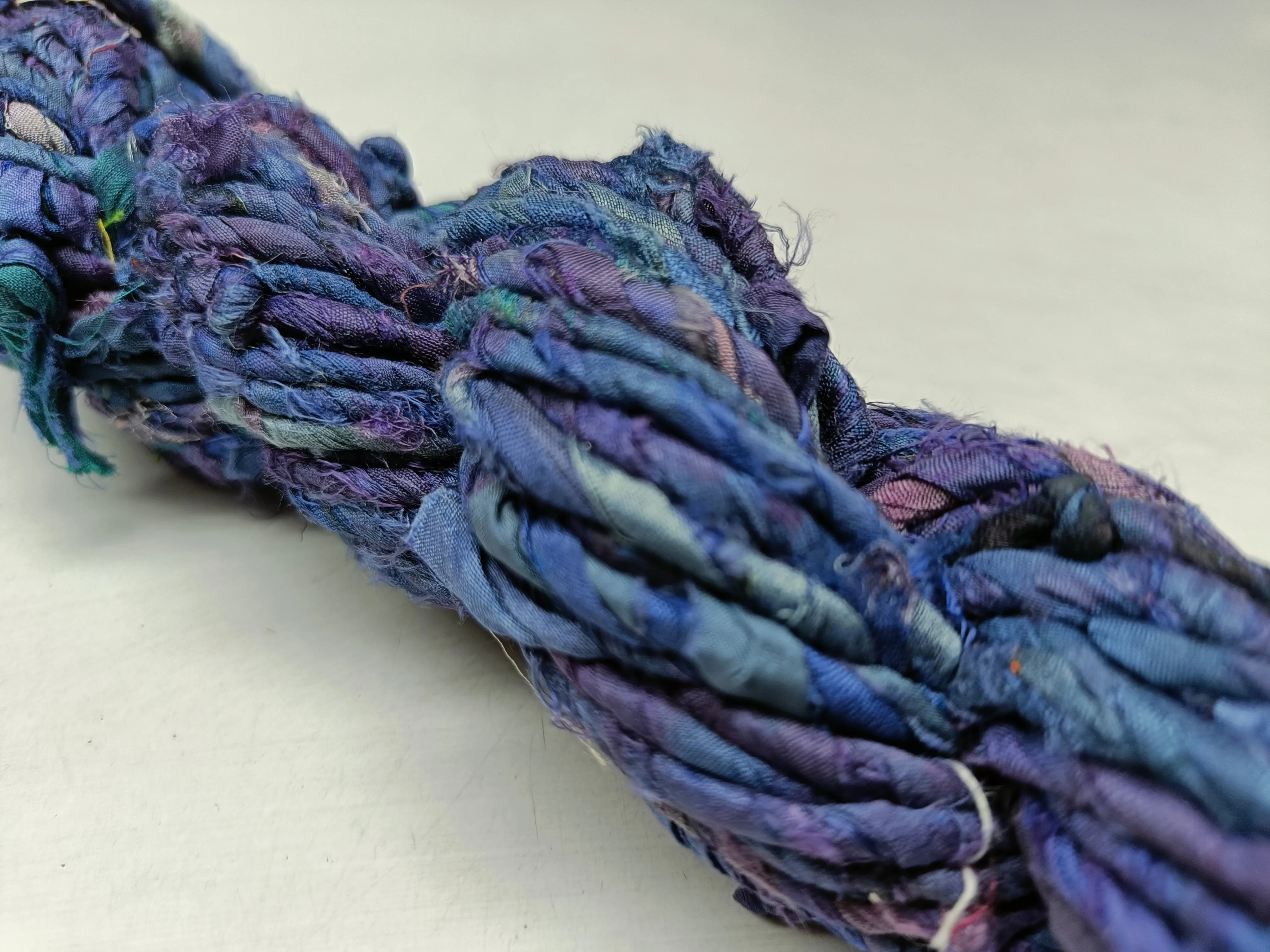 Recycled Twisted Ribbon - Blue Pastel