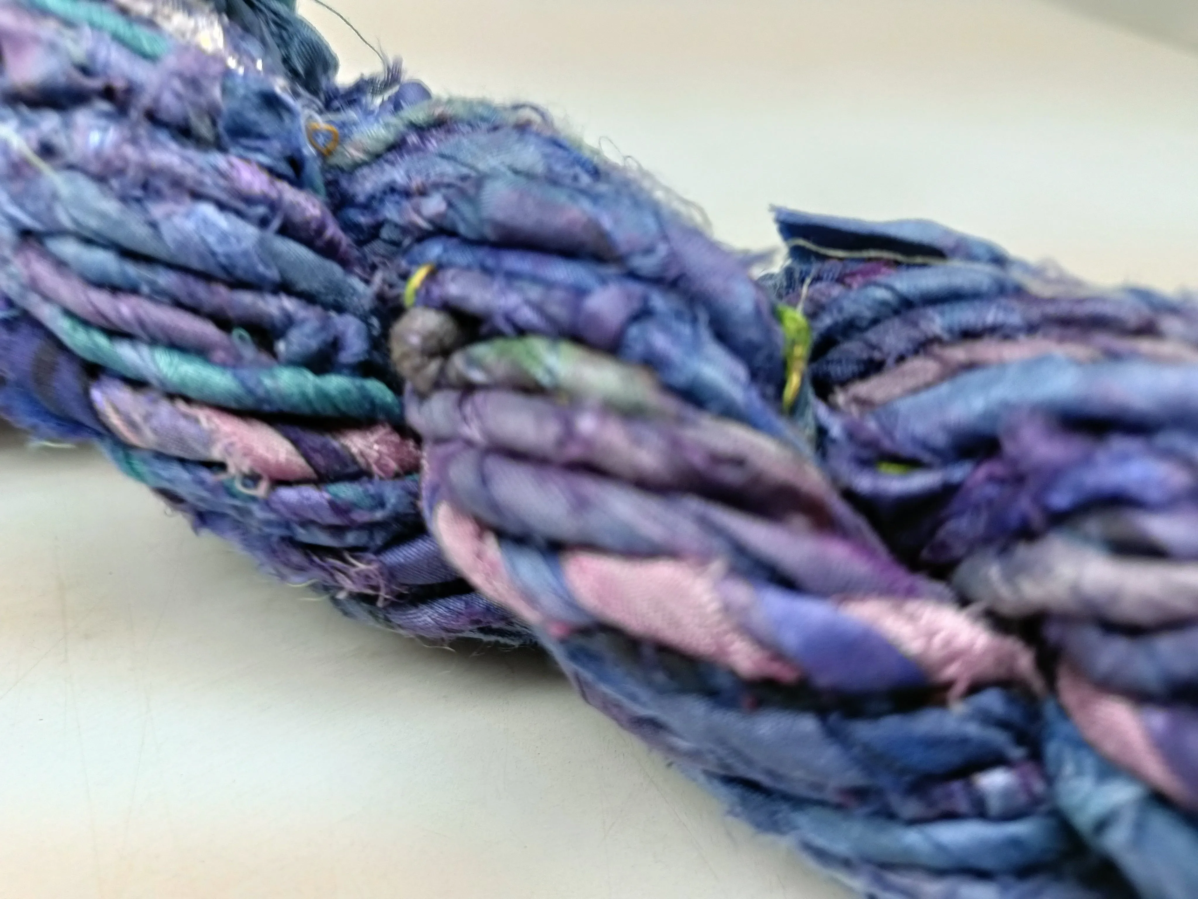 Recycled Twisted Ribbon - Blue Pastel