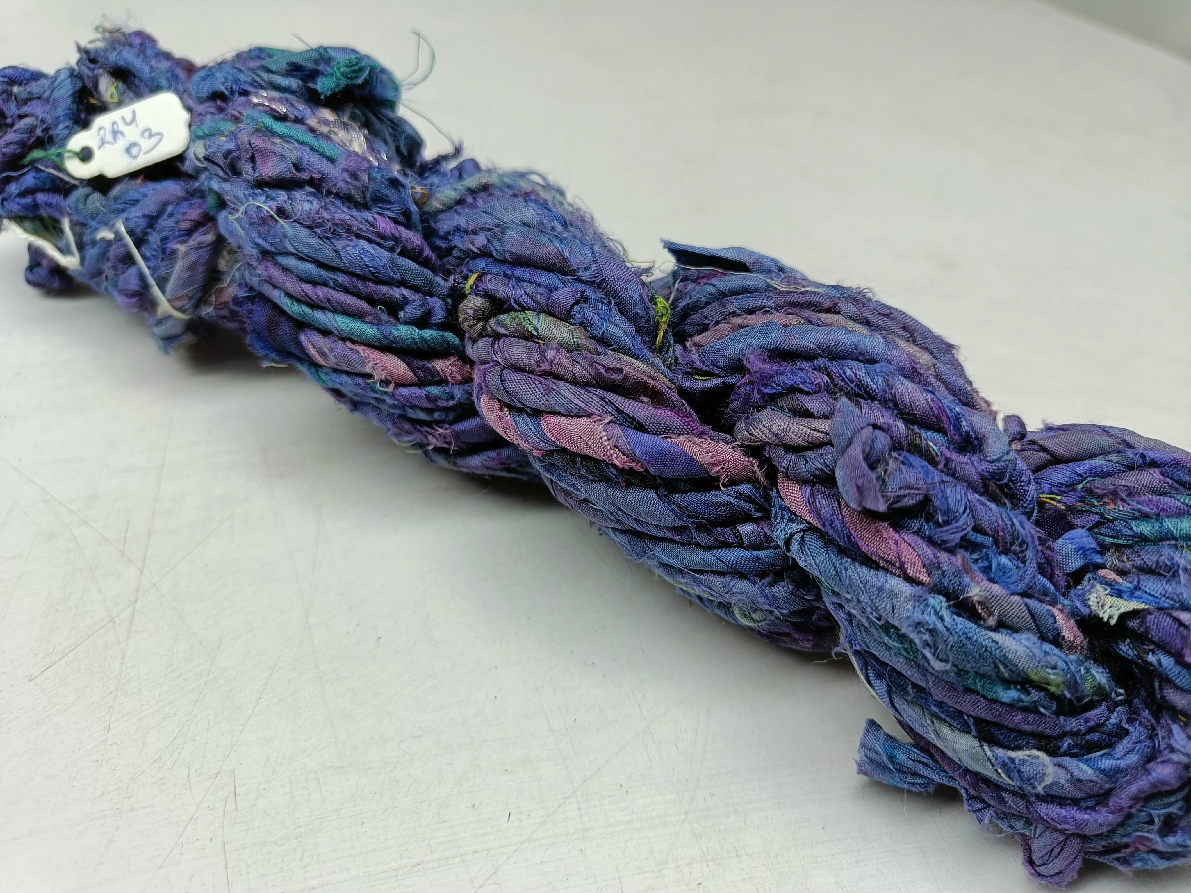 Recycled Twisted Ribbon - Blue Pastel