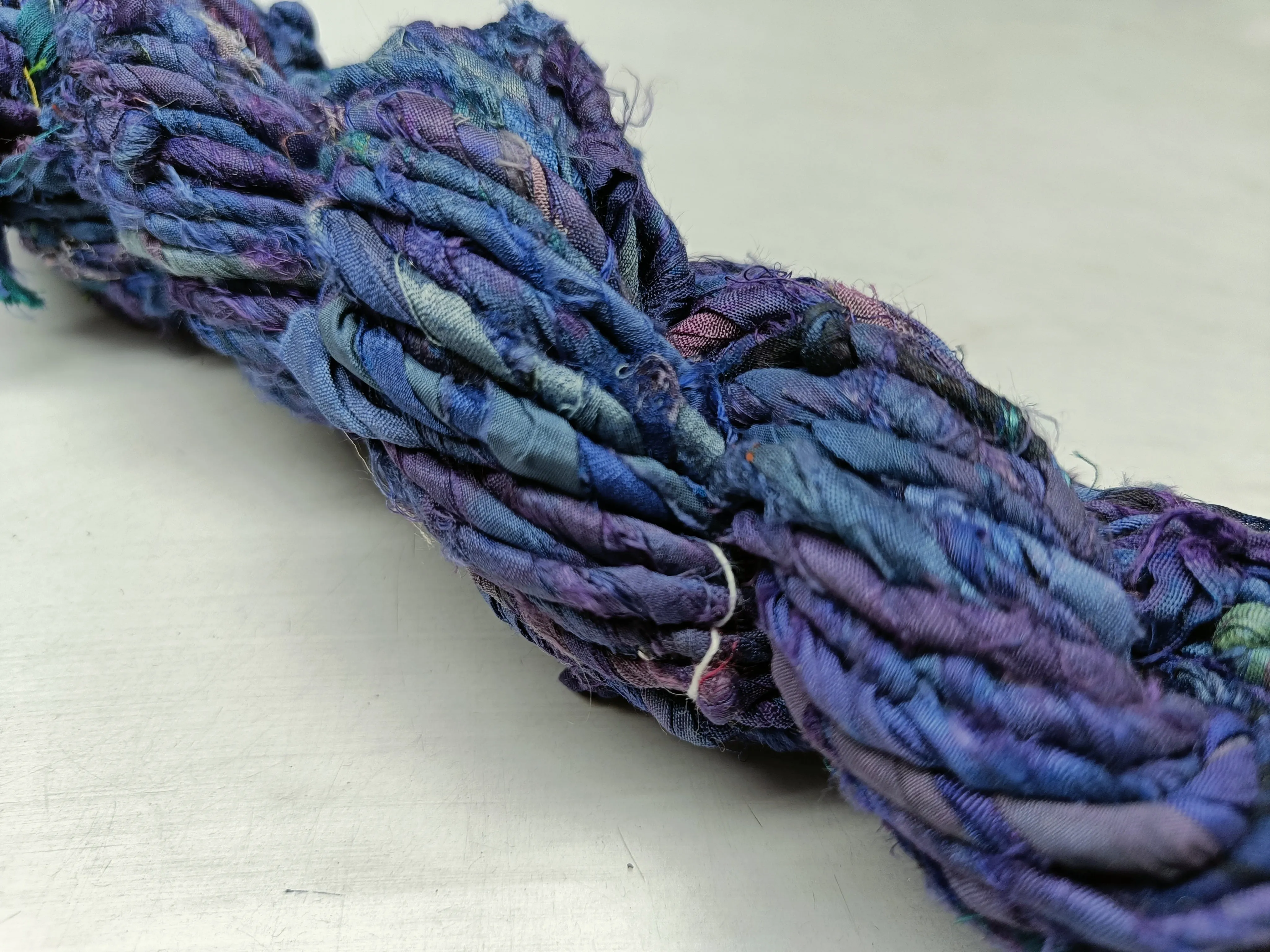 Recycled Twisted Ribbon - Blue Pastel