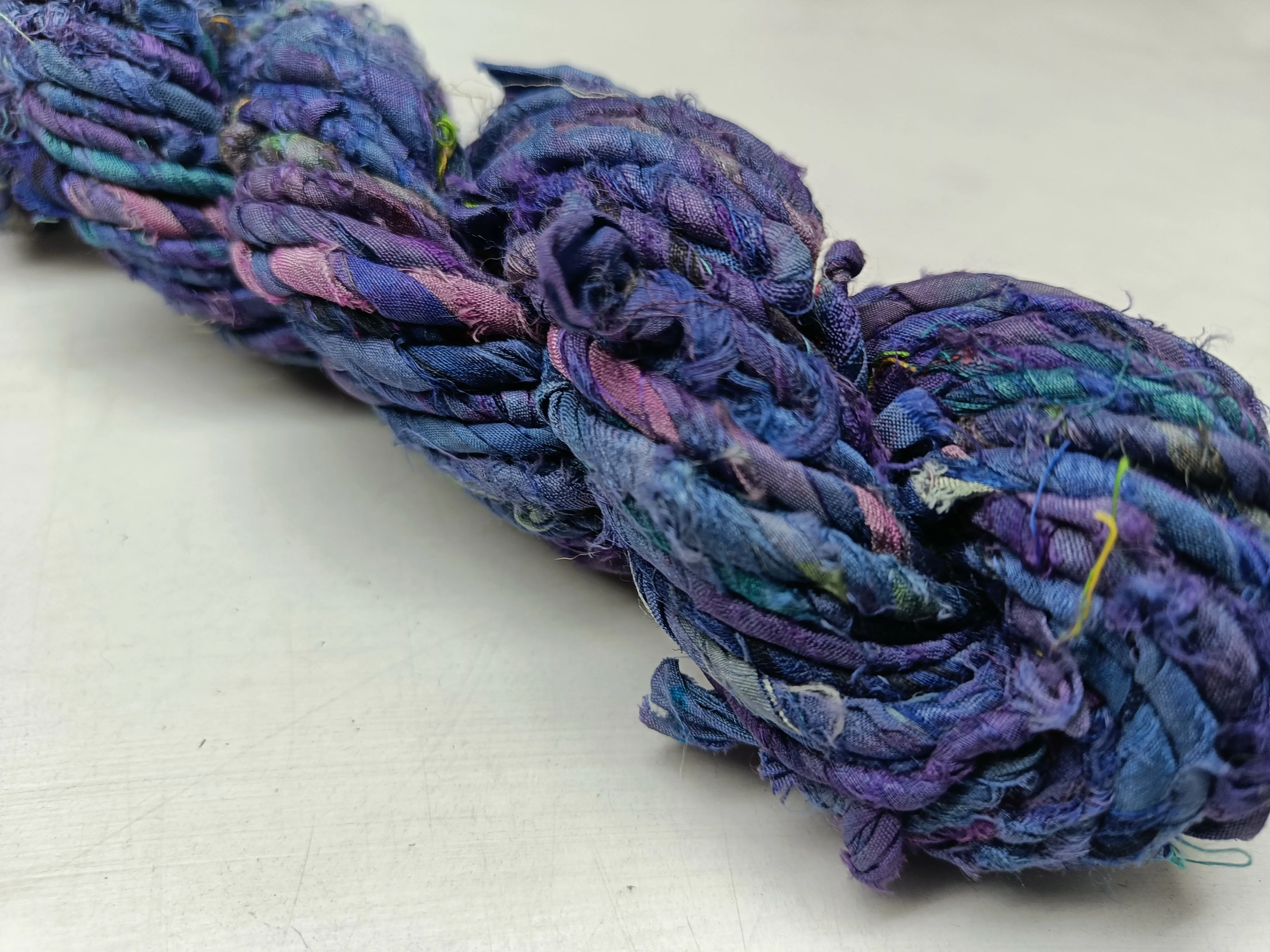 Recycled Twisted Ribbon - Blue Pastel