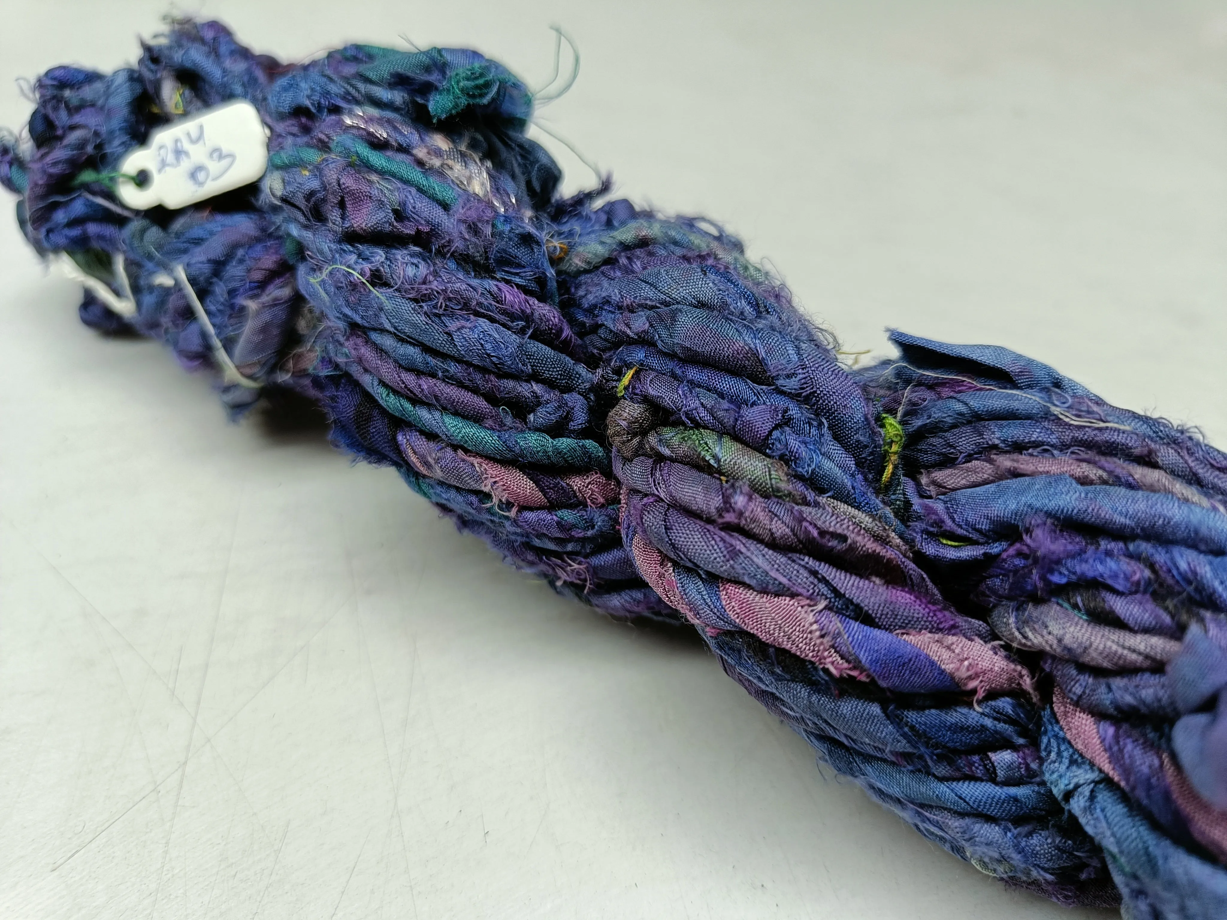 Recycled Twisted Ribbon - Blue Pastel