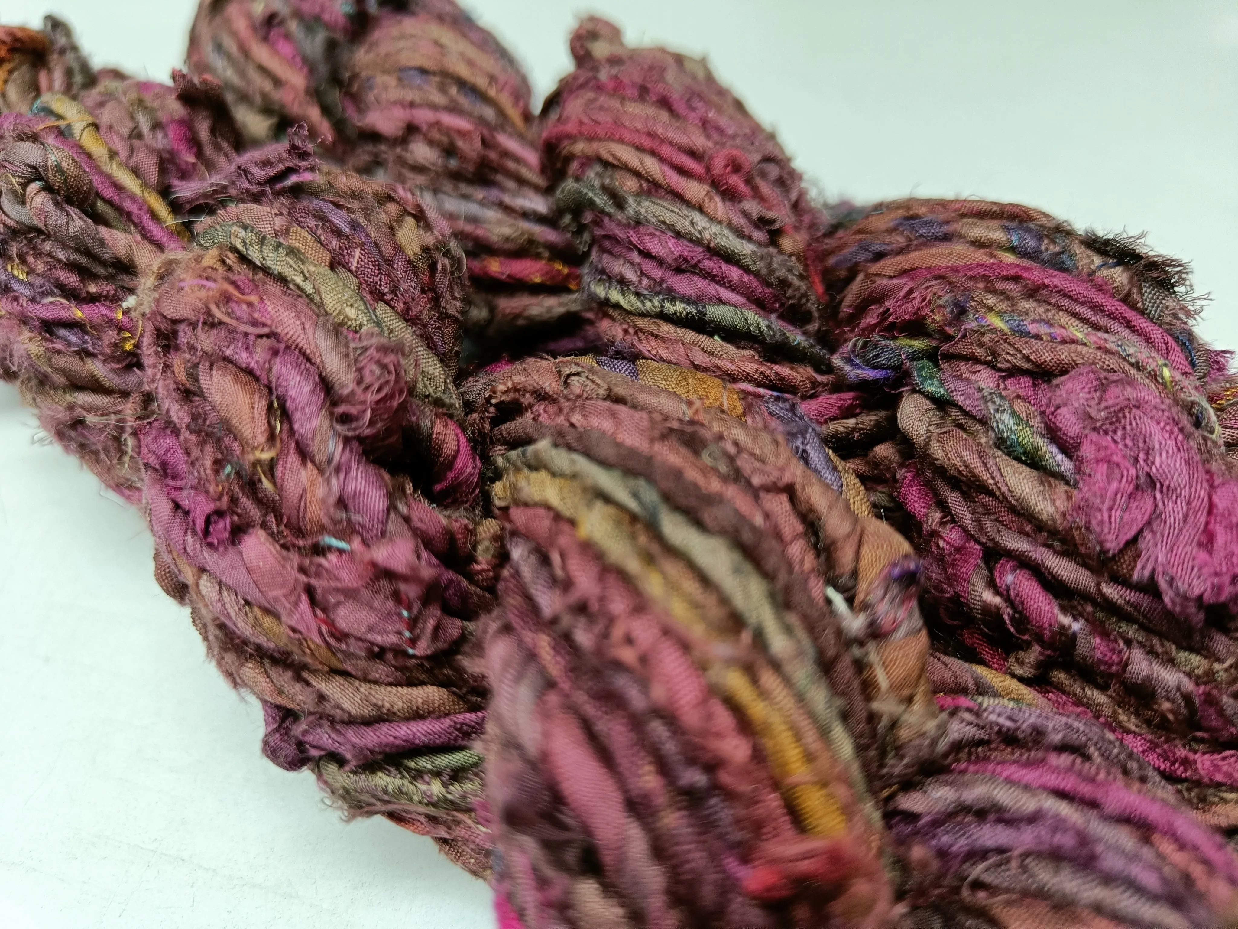 Recycled Twisted Ribbon - Plum