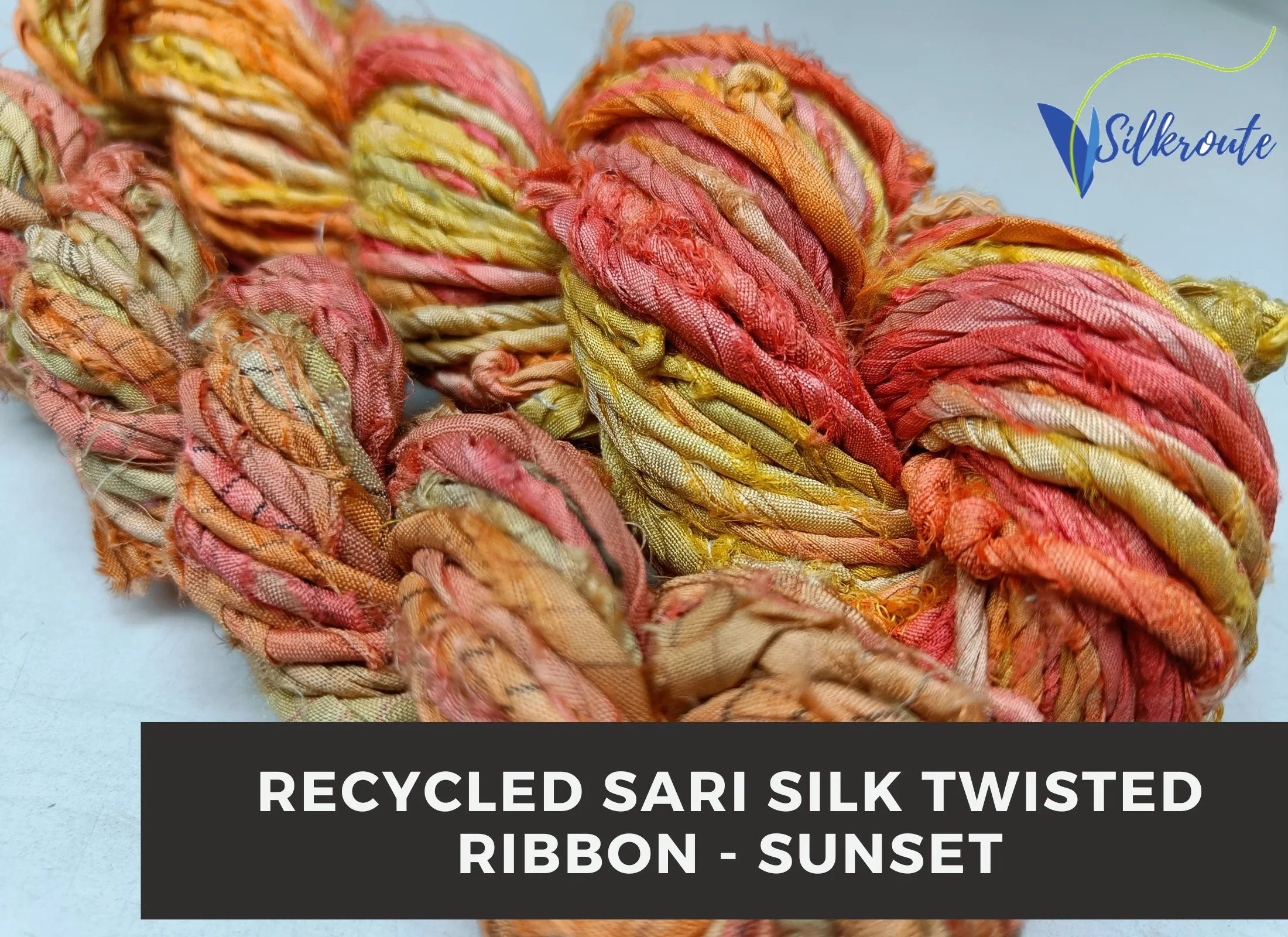 Recycled Twisted Ribbon - Sunset