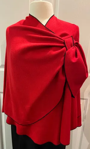 RED to BLACK Reversible Cashmere Shawl
