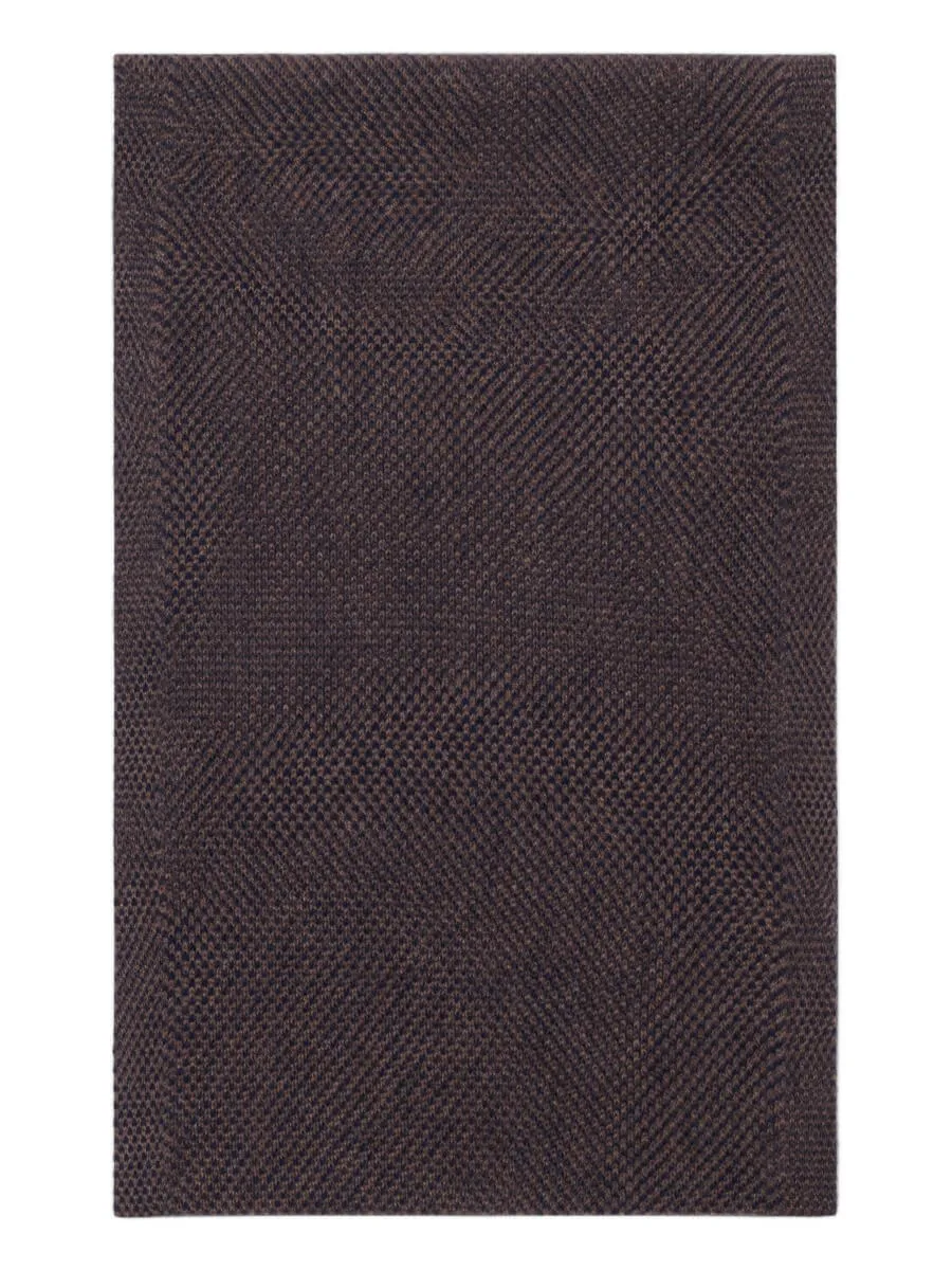 Riccardo (brown & blue) - 100% cashmere scarf with pattern