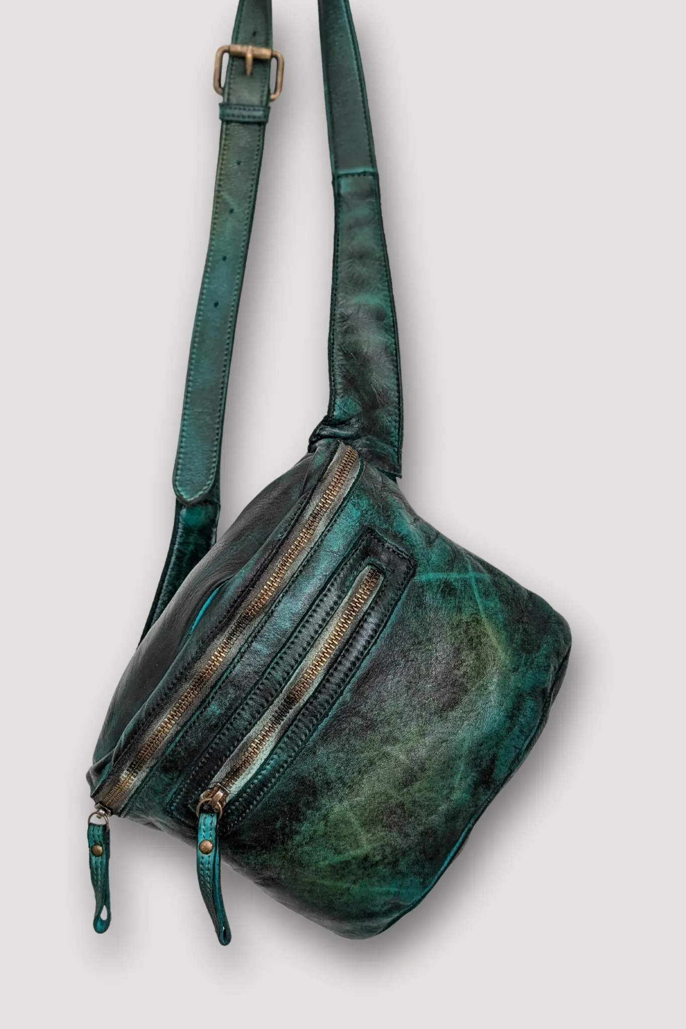 Rider Crossbody Sling Bag - Gold Green - MENS - CANADA