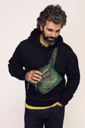 Rider Crossbody Sling Bag - Gold Green - MENS - CANADA