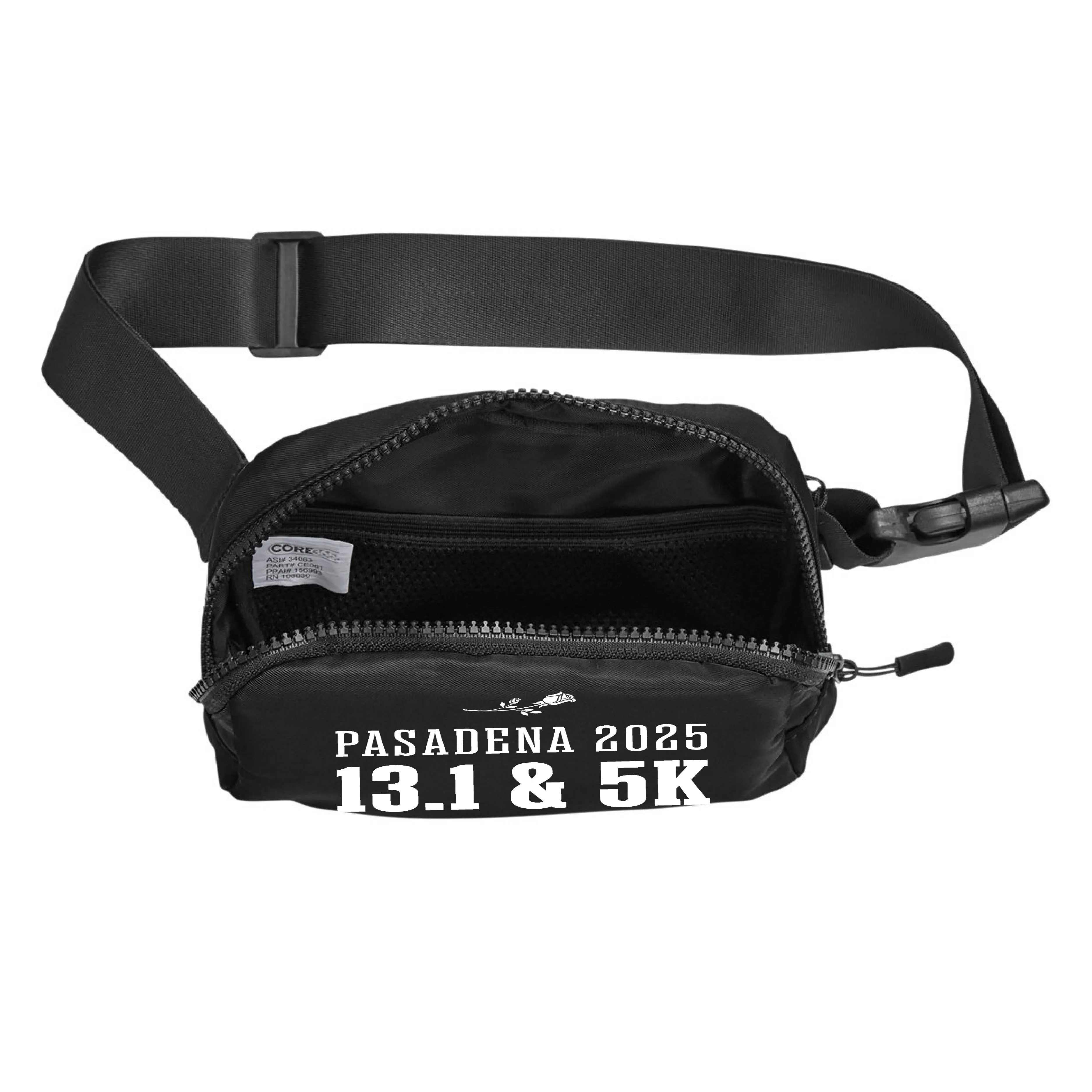 Rose Bowl Half Marathon & 5K - Waterproof Cross Body Belt Bag (CE061) (RB06)
