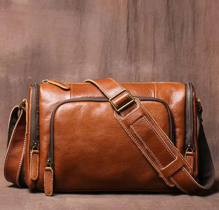 Rugged Leather Shoulder Bag