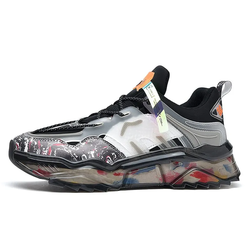 Running shoes light elastic fashion sneakers