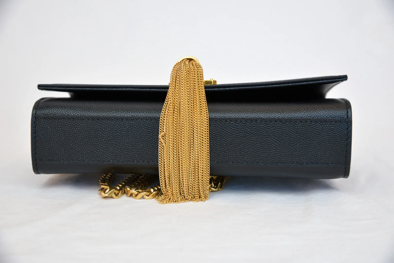 Saint Laurent Kate Monogram YSL Tassel Chain Wallet