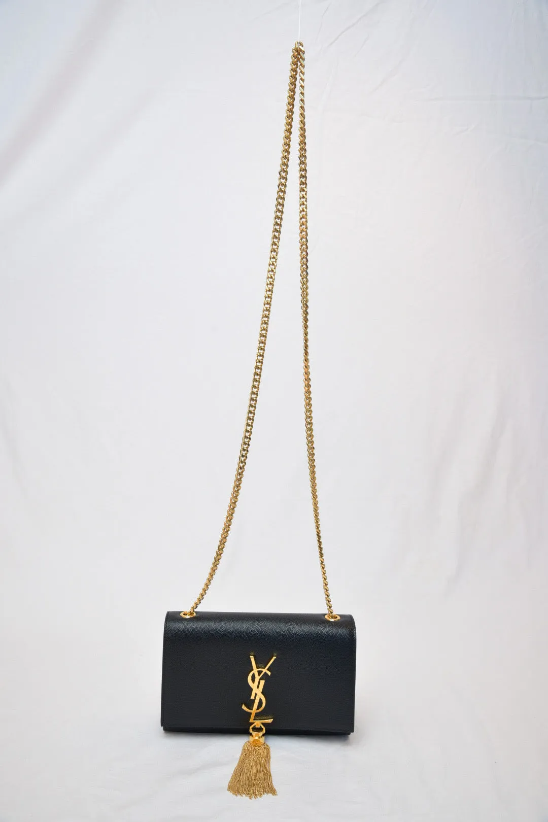 Saint Laurent Kate Monogram YSL Tassel Chain Wallet