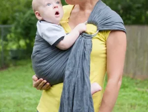 Sakura linen ring sling