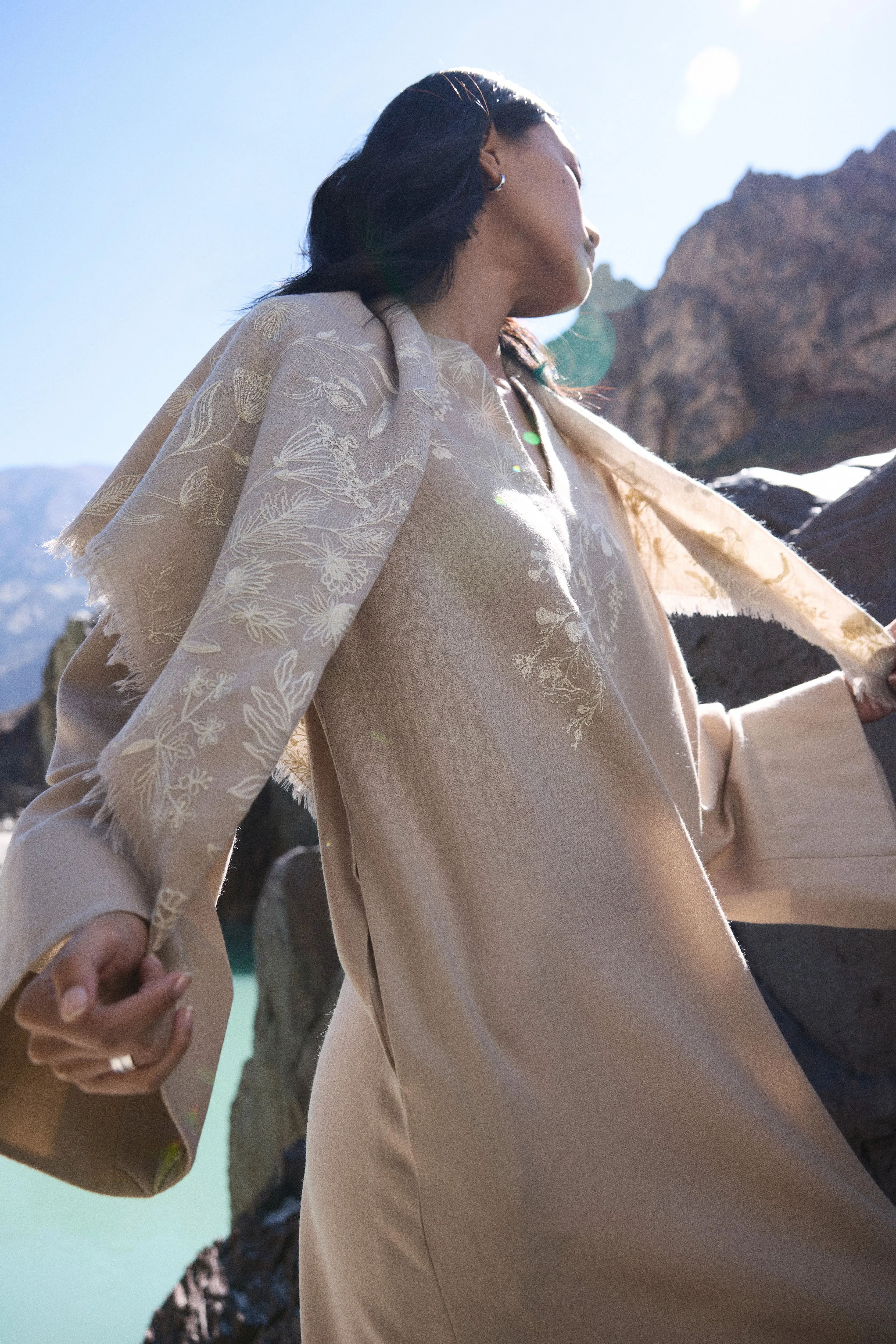 SAND Woollen Himalayas Scarf (Natural)