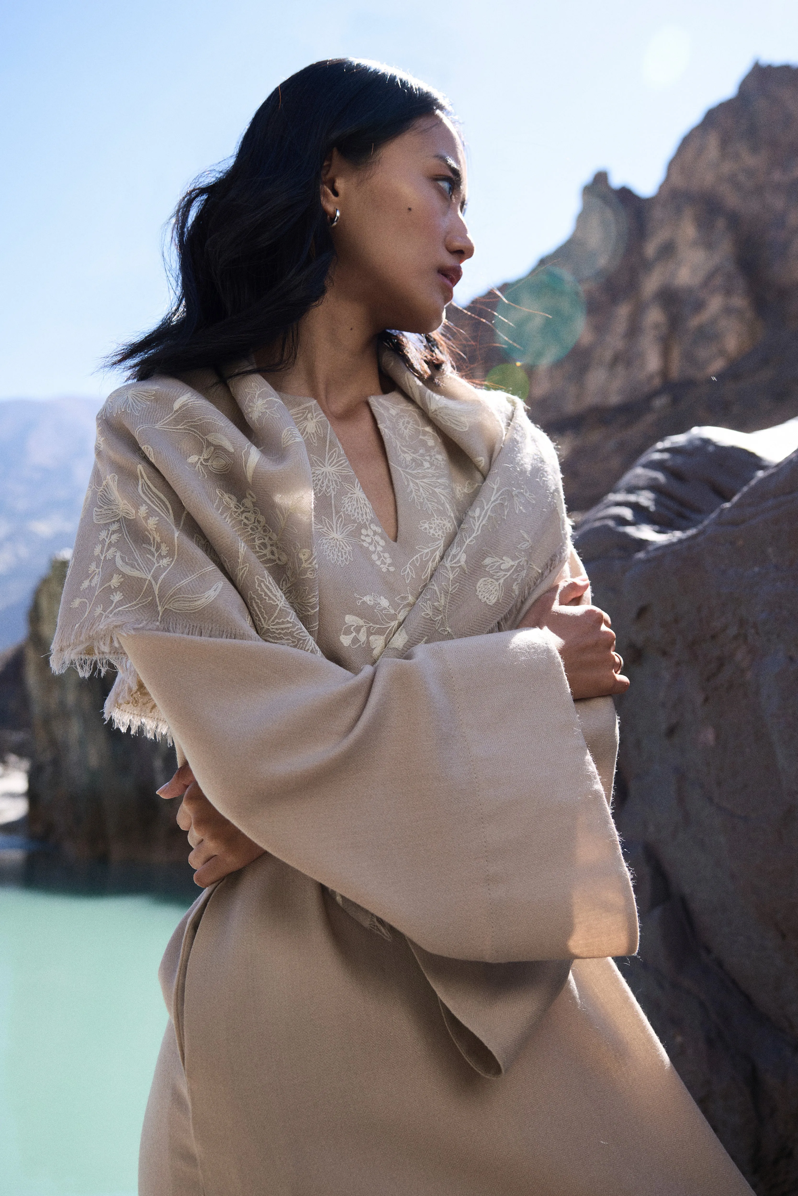 SAND Woollen Himalayas Scarf (Natural)