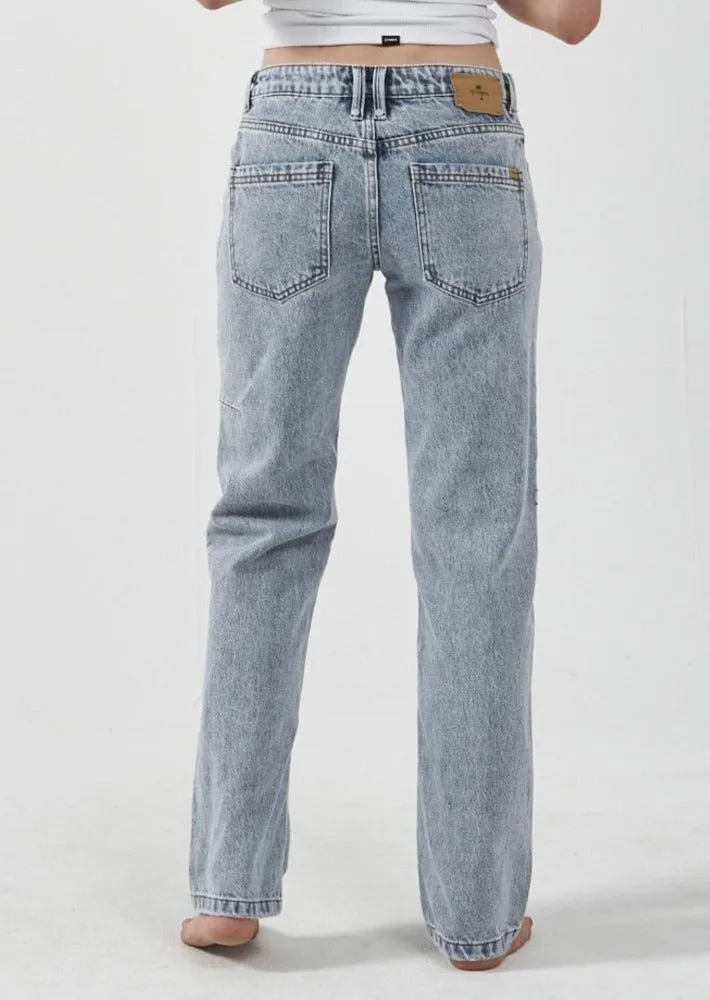 Saskia Low Straight Jean Garage Blue