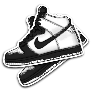 SB Dunk High "Panda" Sneaker Sticker