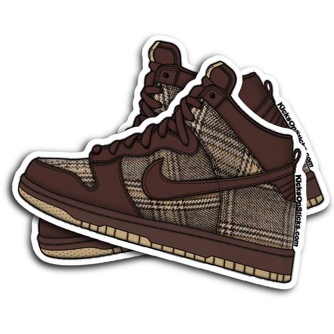 SB Dunk High "Tweed" Sneaker Sticker