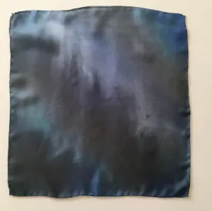 Scarf Spree: (S) Midnight Sky 11"x11" Silk Pocket Square