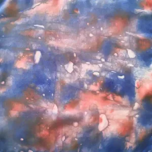 Scarf Spree: (S) Red, White & Blue 11”x11” Silk Pocket Square