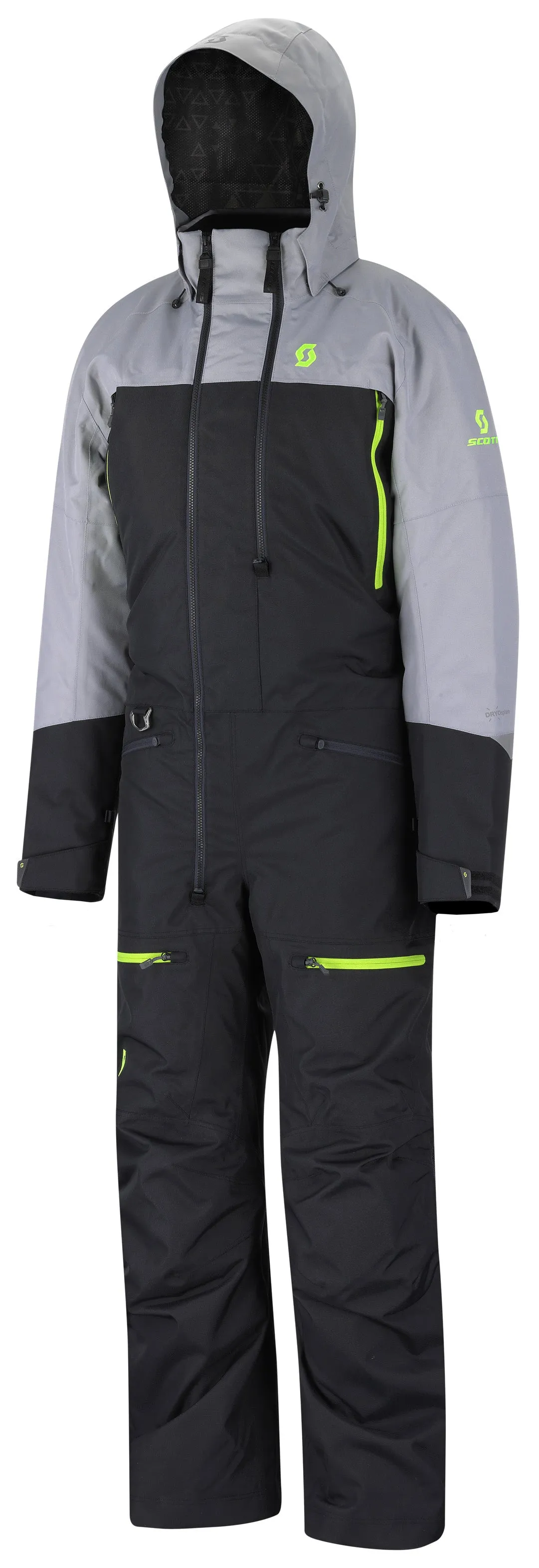 Scott Roop Dryo Monosuit Mens Winter One-Piece - Black/Neutral Grey