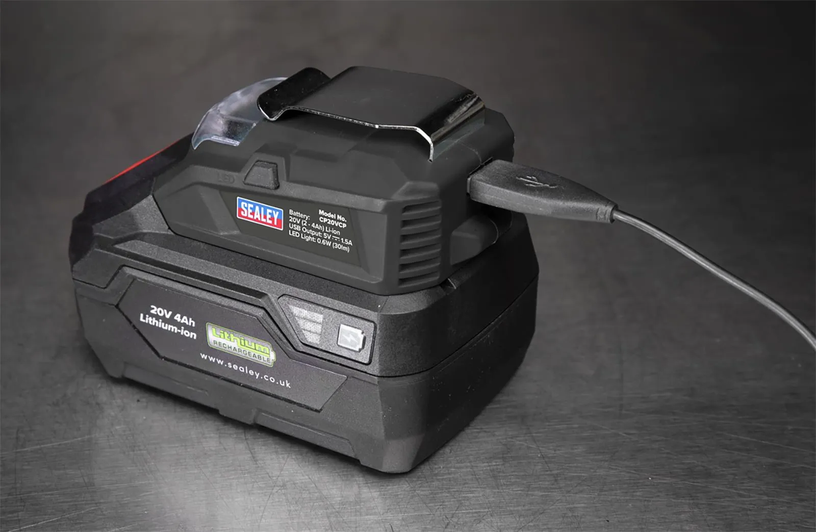 Sealey USB Charge Port for SV20 CP20V Series Cordless Power Tools