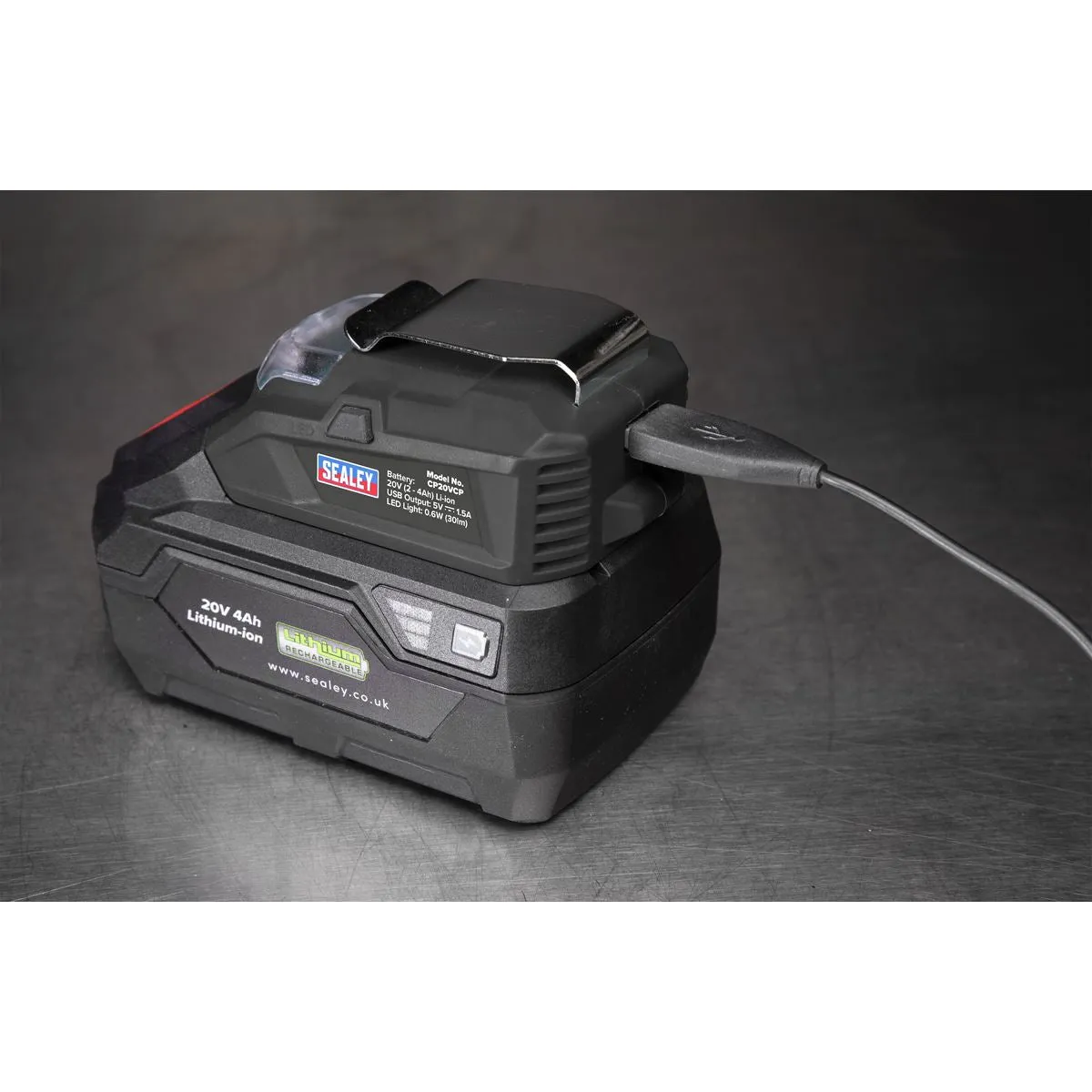 Sealey USB Charge Port for SV20 CP20V Series Cordless Power Tools