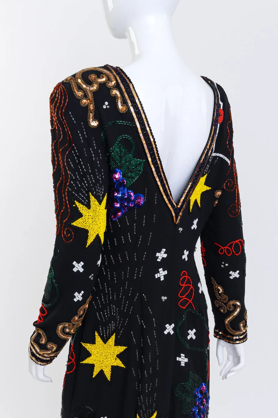 Sequin & Bead Pop Art Dress