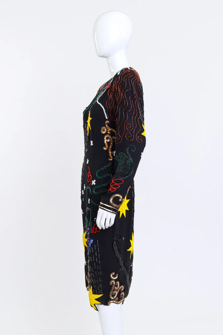 Sequin & Bead Pop Art Dress