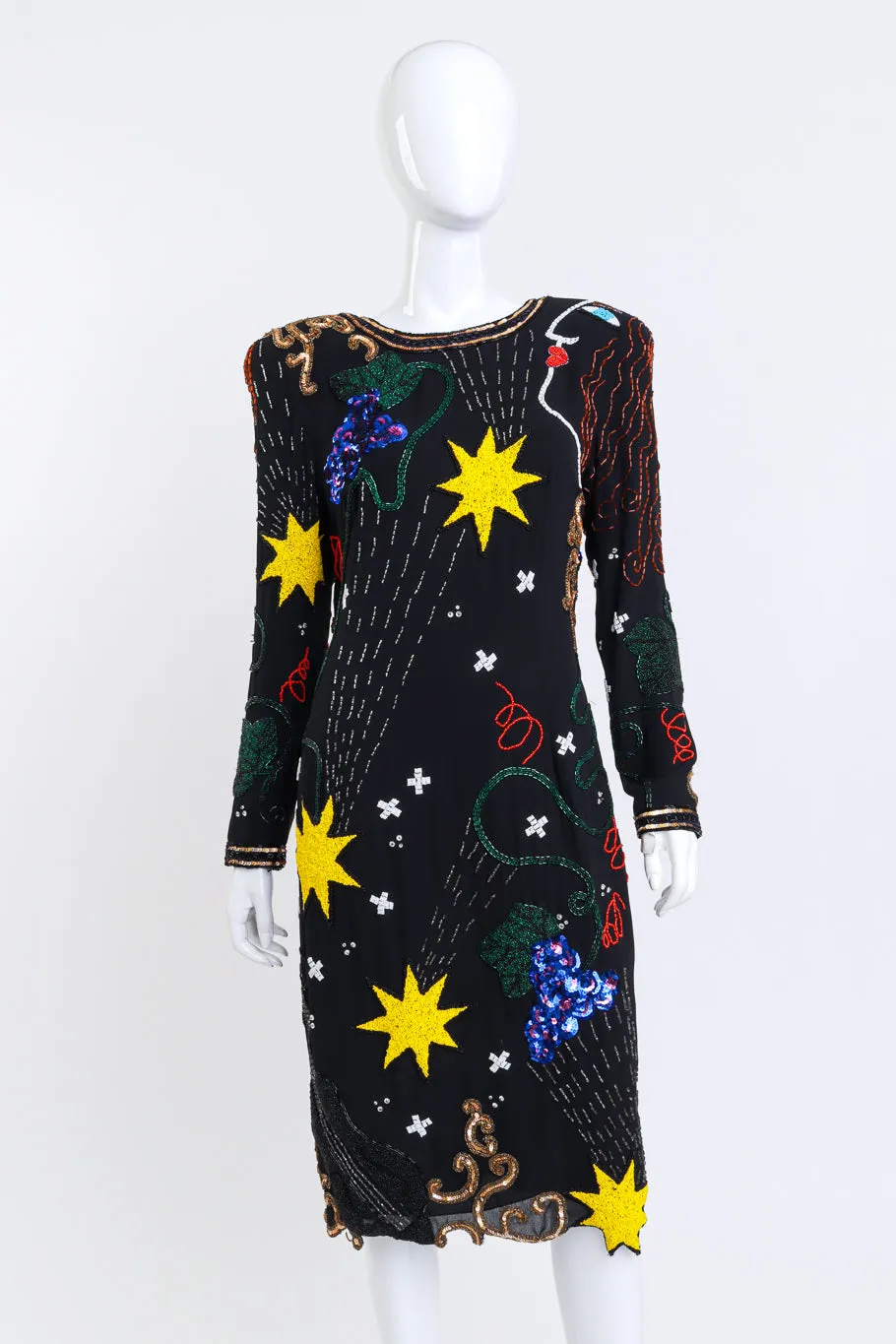 Sequin & Bead Pop Art Dress
